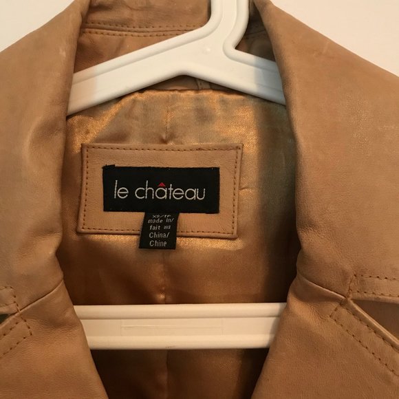Vintage Le Château leather jacket (XS) - Picture 3 of 3
